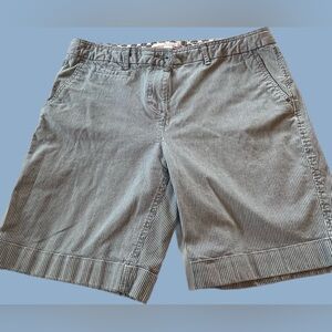 Classic Blue Striped Women's Shorts